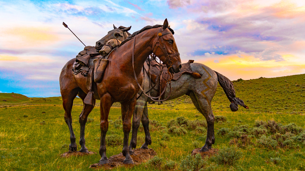 The monument at sunrise