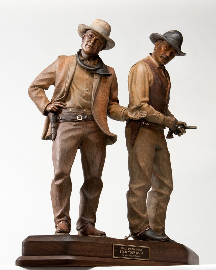 Butch and Sundance – Got Your Back bronze by D. Michael Thomas