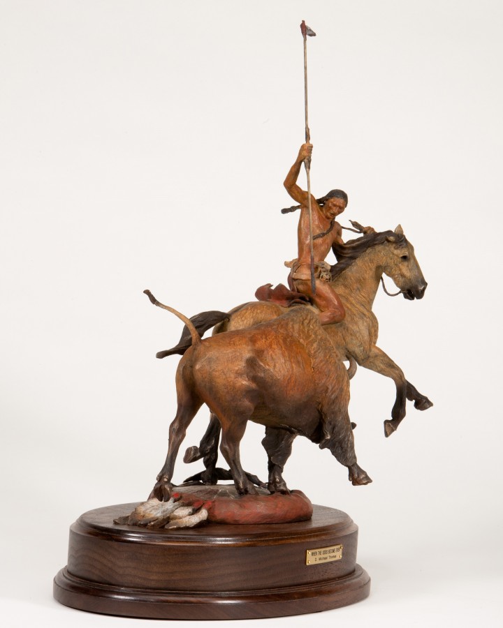 When the Odds Become Even bronze sculpture by D. Michael Thomas