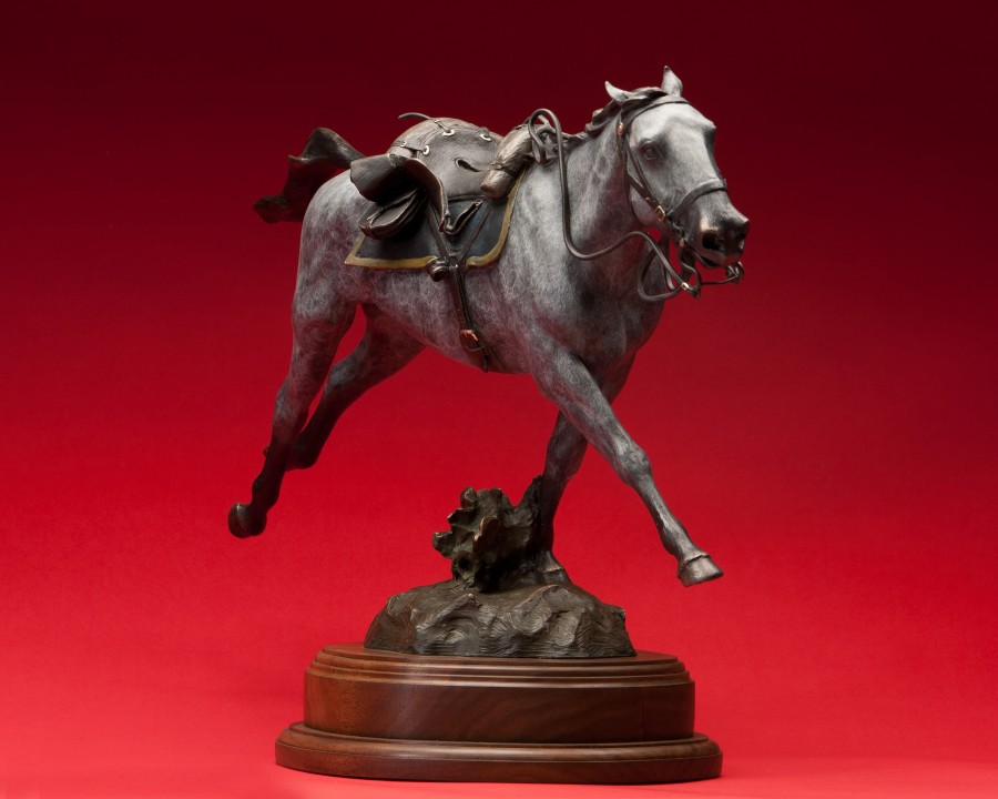 War Horse bronze sculpture by D. Michael Thomas