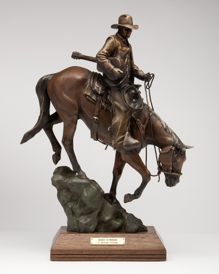 Headed To Paradise bronze sculpture by D. Michael Thomas