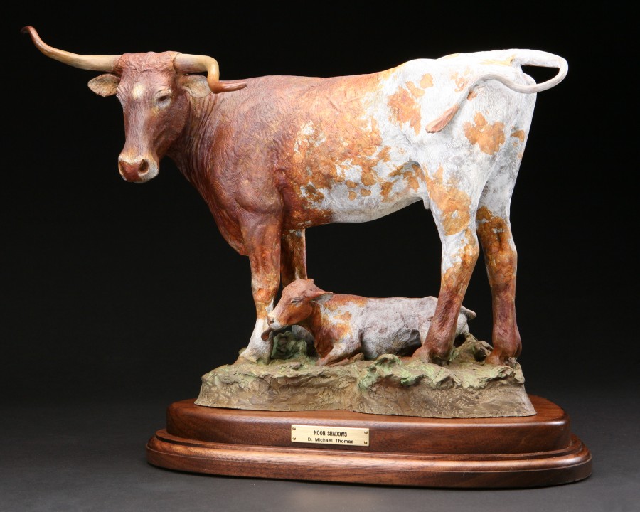 Noon Shadow bronze sculpture by D. Michael Thomas