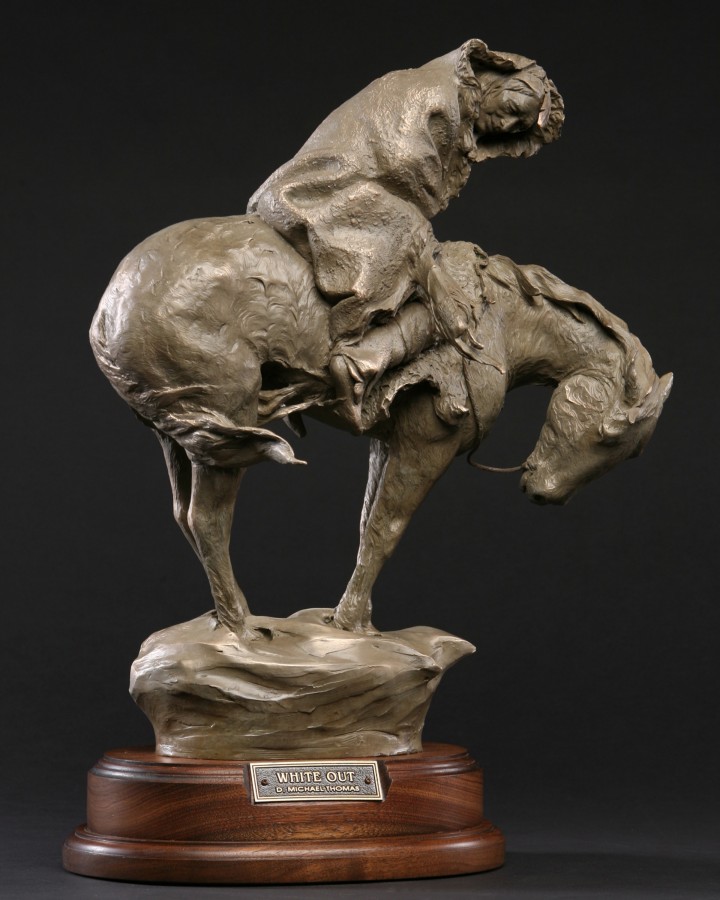 White Out bronze sculpture by D. Michael Thomas