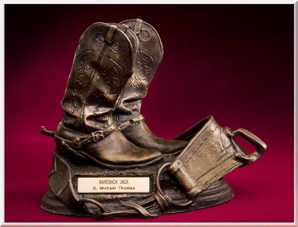 Bareback Jack bronze sculpture by D. Michael Thomas