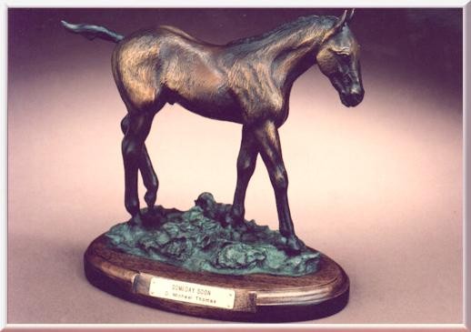 Someday Soon bronze sculpture by D. Michael Thomas