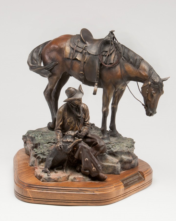 Just Between Friends bronze sculpture by D. Michael Thomas