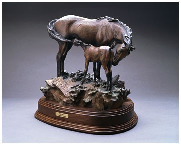 Full Circle bronze sculpture by D. Michael Thomas