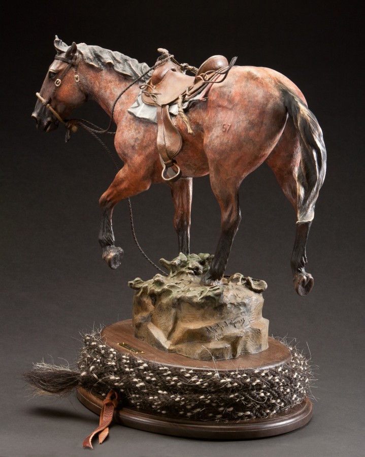 Gettin' An Earful bronze sculpture by D. Michael Thomas
