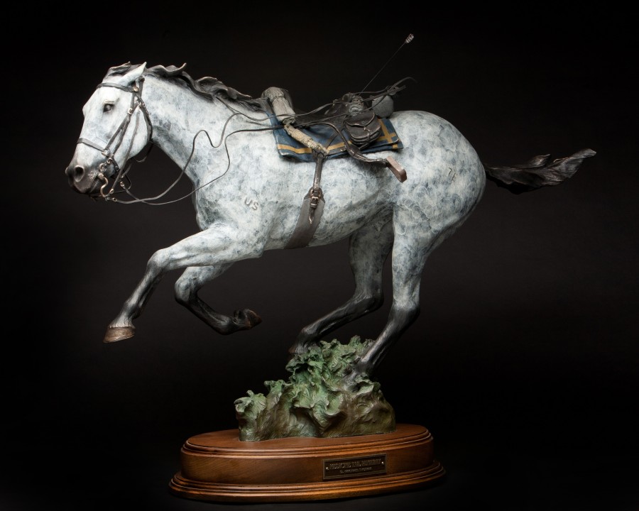 Medicine Tail Runaway bronze by D. Michael Thomas