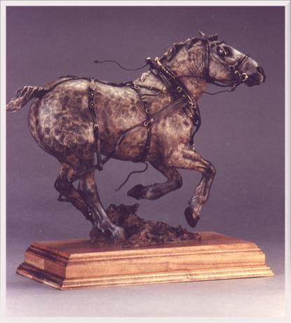 Partner in Crime bronze sculpture by D. Michael Thomas
