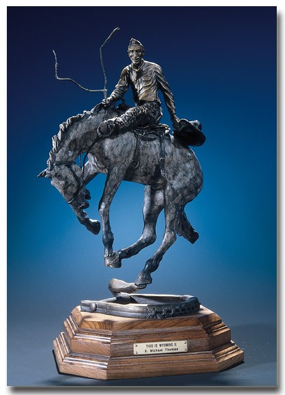 This is Wyoming II bronze by D. Michael Thomas