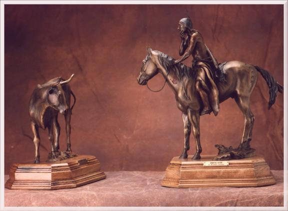 Doubtful Future bronze sculpture by D. Michael Thomas