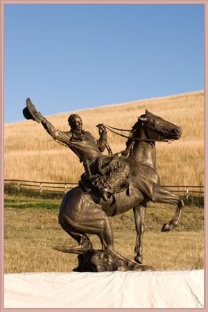 Until We Meet Again monumental bronze by D. Michael Thomas