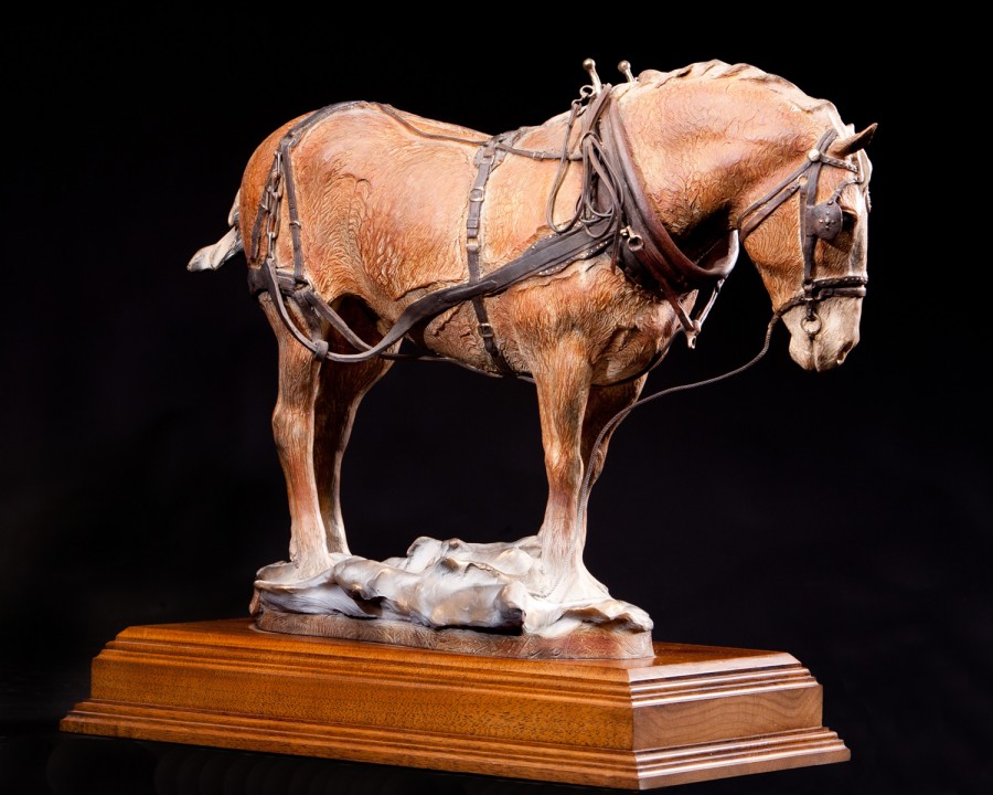 Springtime in the Rockies bronze sculpture by D. Michael Thomas