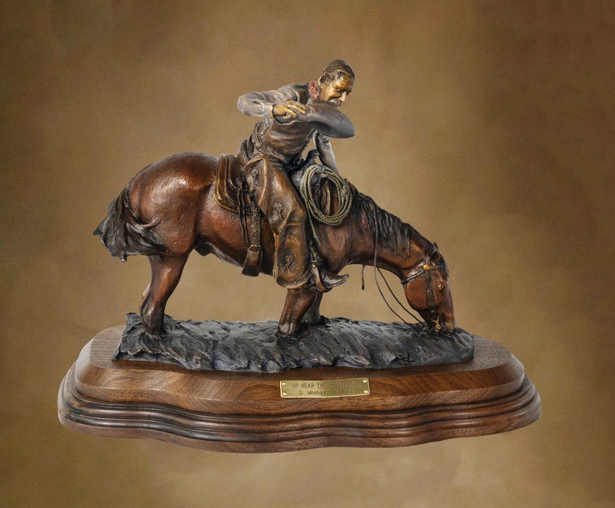 Up Near The Timberline bronze sculpture by D. Michael Thomas