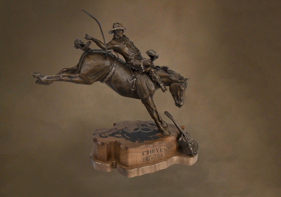 Just LeDoux It (10") bronze sculpture by D. Michael Thomas