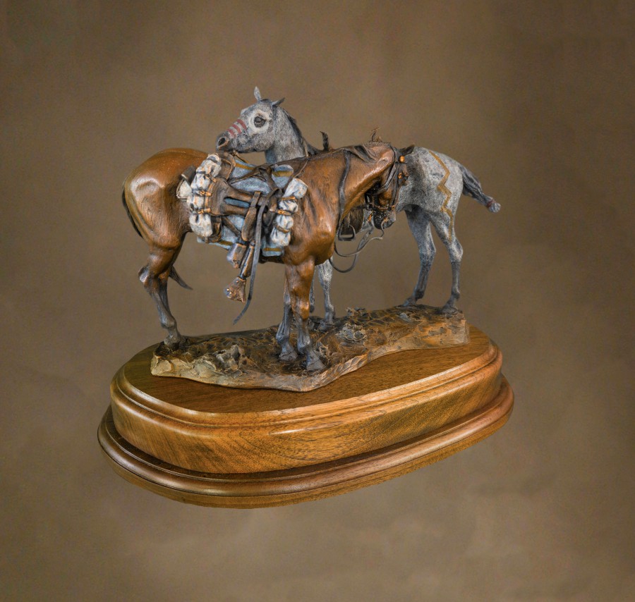 After the Dust Settles bronze by D. Michael Thomas